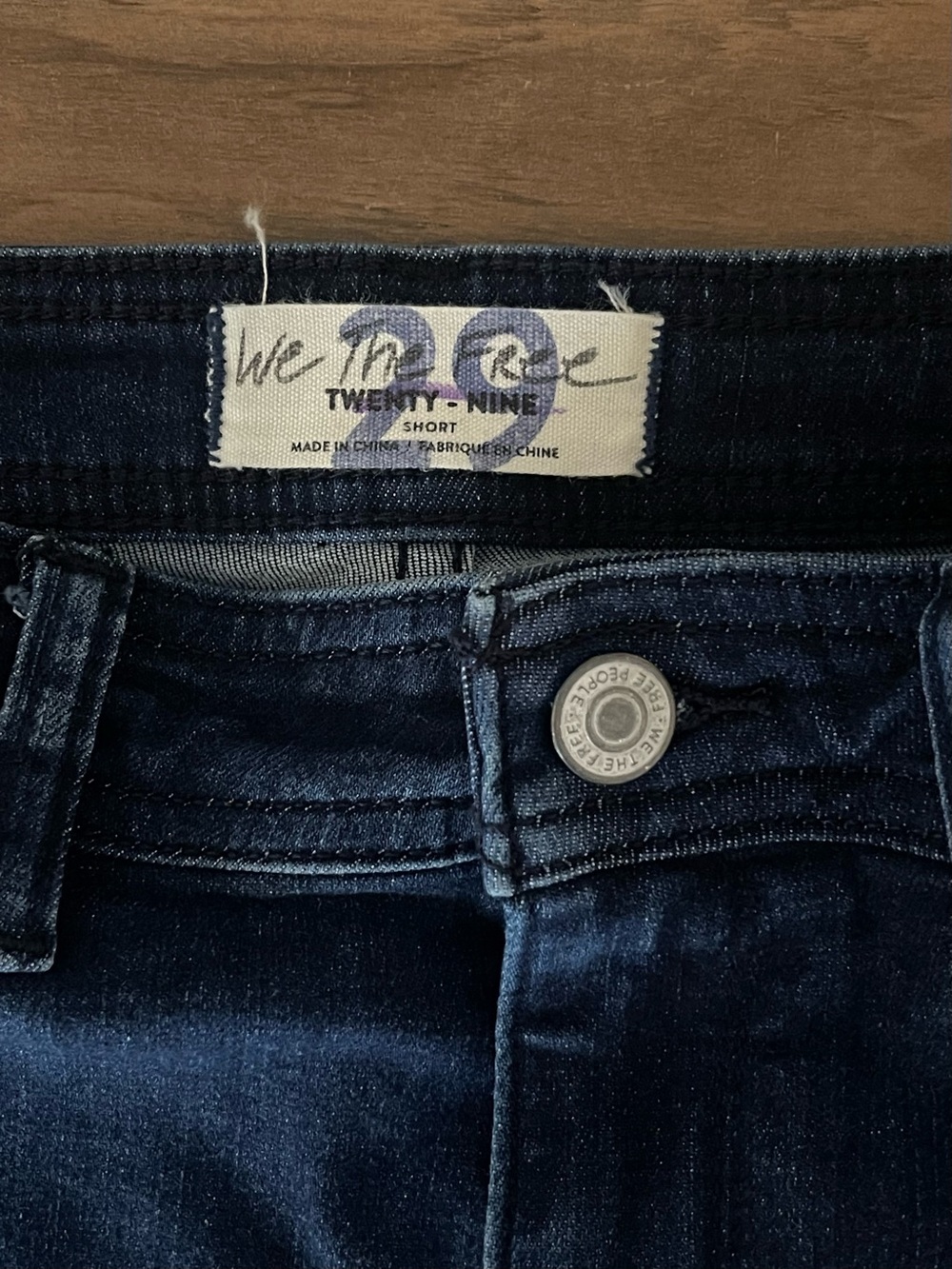 We The Free Dark Indigo High-Rise Flare Jeans - Picture 5 of 5